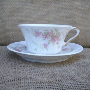 Antique Haviland Schleiger 604 Cup & Saucer Set